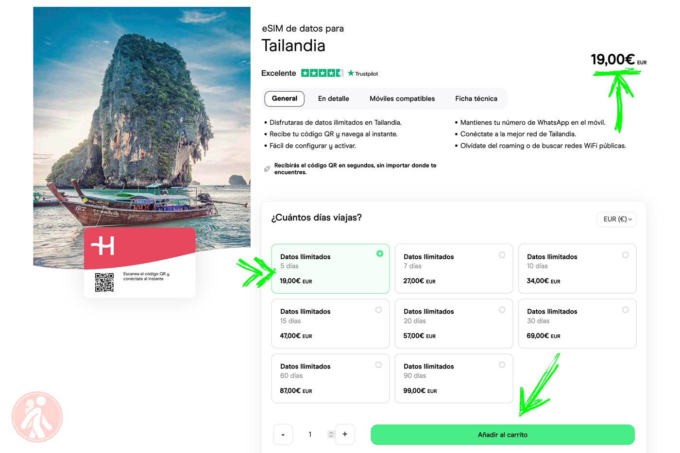 ᐈ Descuento Holafly eSIM datos ilimitados para viajar