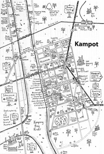Mapa de Kampot