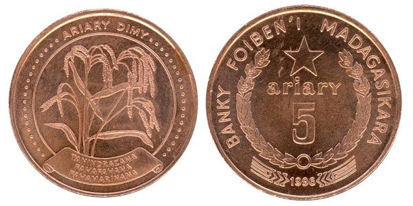 Moneda 5 ariary