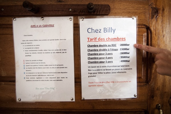 Precios del alojamiento de Chez Billy