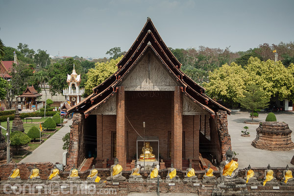El monasterio desde arriba de la estupa