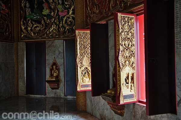 Detalle del interior de la pagoda