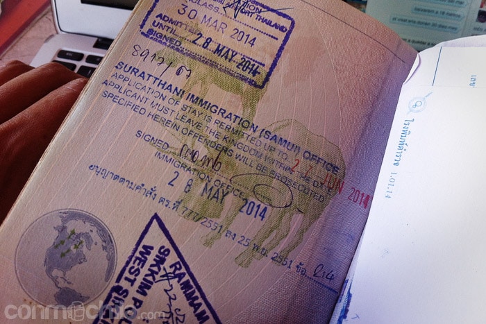 La extensión del visado de Tailandia en Koh Samui