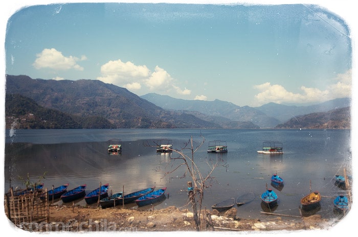 El lago de Pokhara