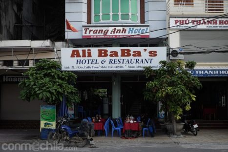 La parte del restaurante del Ali Baba's