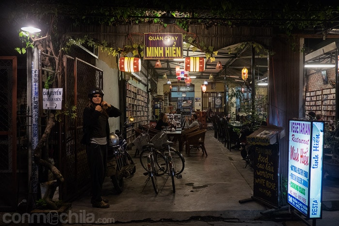 La entrada al restaurante Minh Hien