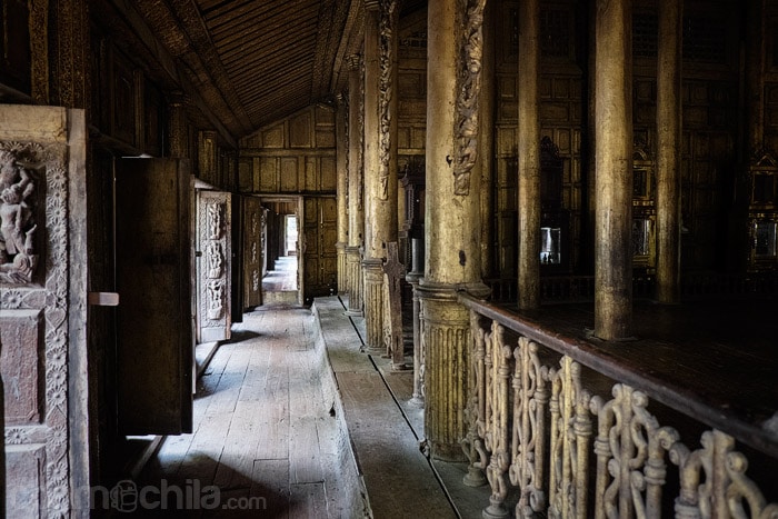 Interior del monasterio Shwenandaw Kyaung