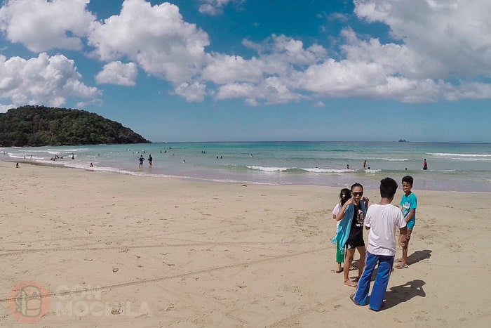 La playa de Nagtabon de Puerto Princesa
