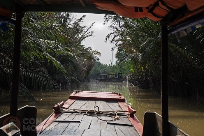 Típica imagen en el Delta del Mekong