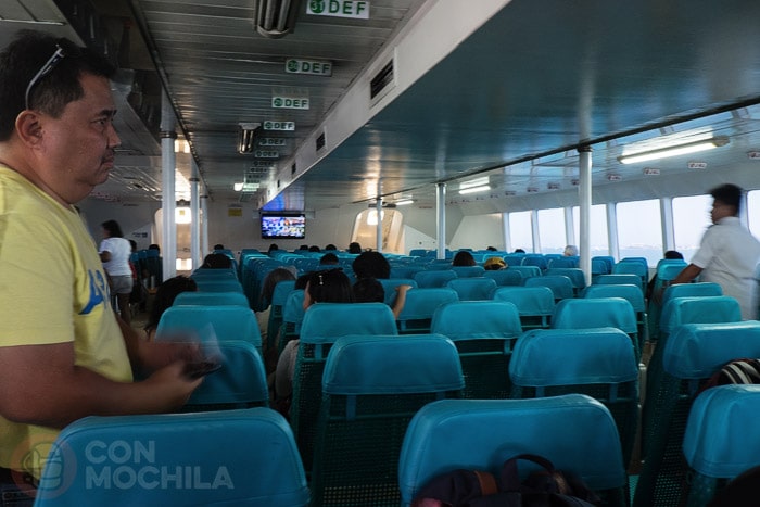 Interior del ferry