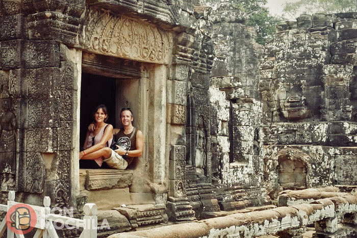 Itinerario de viaje a Camboya: ¡Una foto juntos en conmochila! We like Cambodia