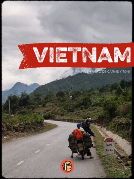 Ruta en moto por Vietnam con mochila