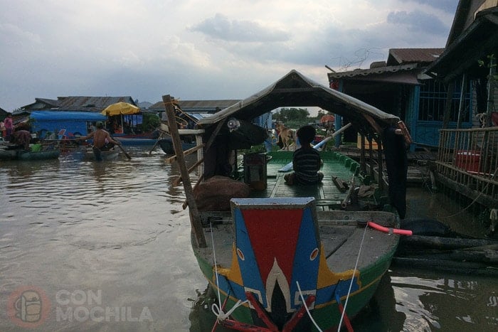 Pueblos flotantes del Tonle Sap, en Kampong Chhnang
