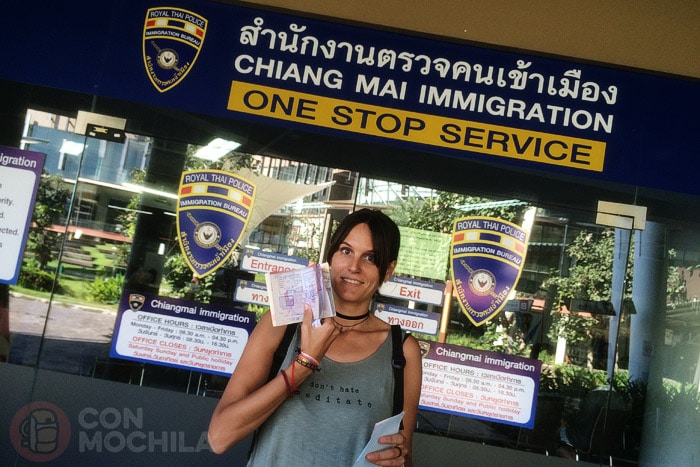 Extensión del visado de Tailandia en Chiang Mai conseguido