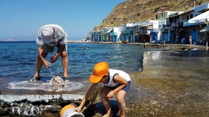 Itinerario de viaje a Grecia: Pueblo pesquero (Milos)