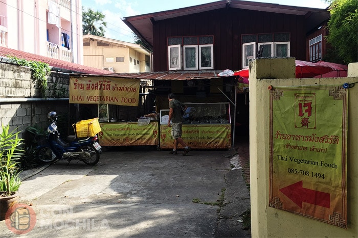 Restaurante vegetariano "jei" en Chiang Mai
