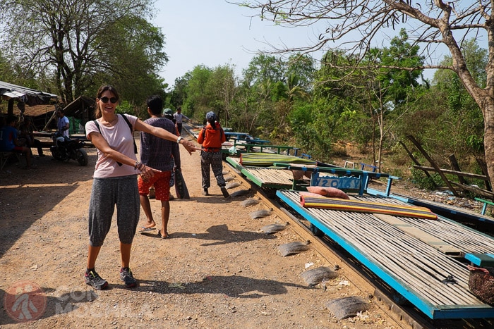 El famoso tren de bambú de Battambang
