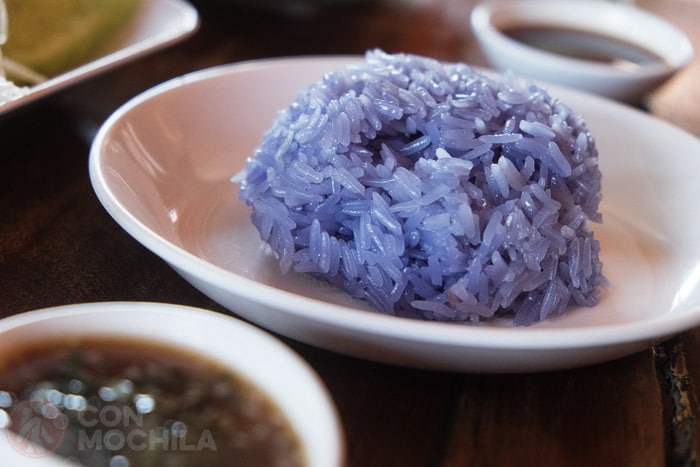 Sticky rice azul