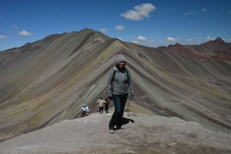 El Cerro de Colores (a 5.200 metros) es uno de los paisajes más espectaculares de Perú
