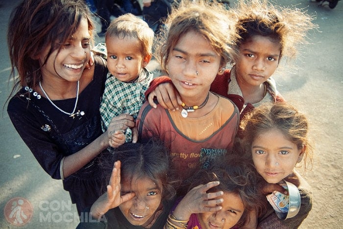 Niños de la calle en India
