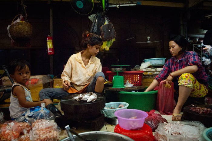 El mercado de Siem Reap en Camboya