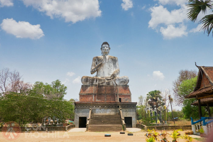 El buda sentado de Wat Ek Phnom