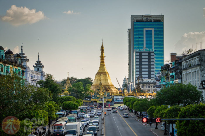 Sule Pagoda en Yangón