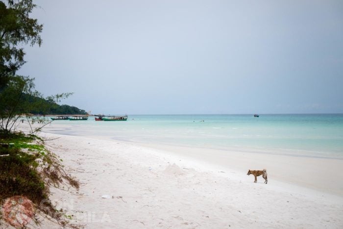 Una playa solitaria en Koh Rong, ¿seguirá así?