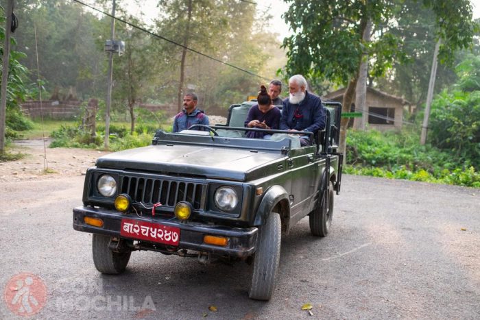 Típico jeep de Bardia
