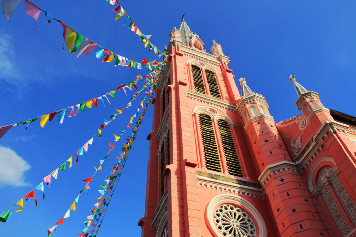 Iglesia del Sagrado Corazon de Jesus en Ho Chi Minh