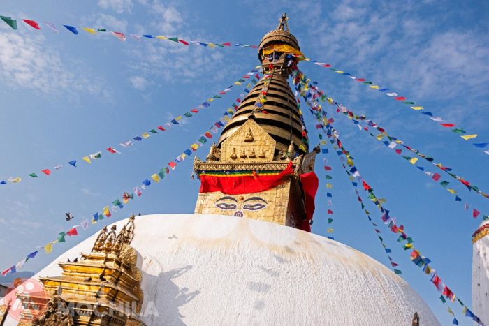 La cúpula de la estupa