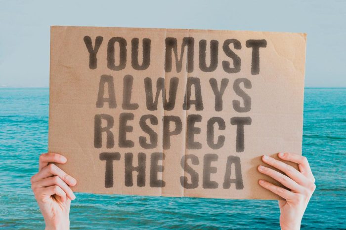 Hay que ser respetuosos con el mar