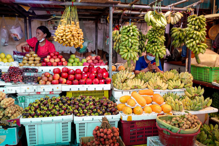 Mercado fruta camboya