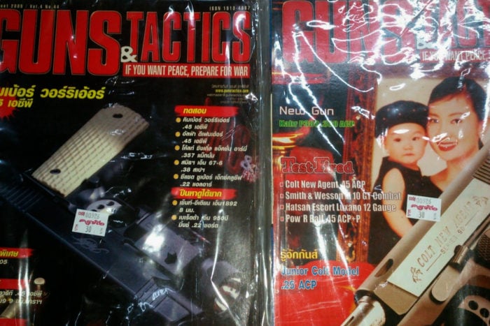 revistas pistolas armas tailandia
