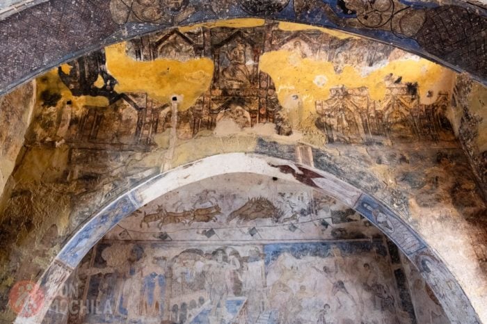 Otro detalle de los frescos de este castillo del desierto