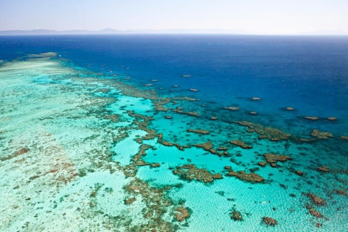 La gran barrera de coral a la altura de Cairns