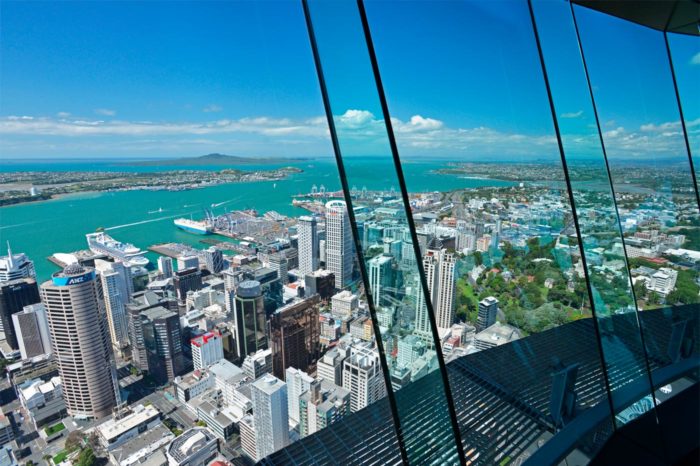 Las vistas de Auckland desde la Sky Tower