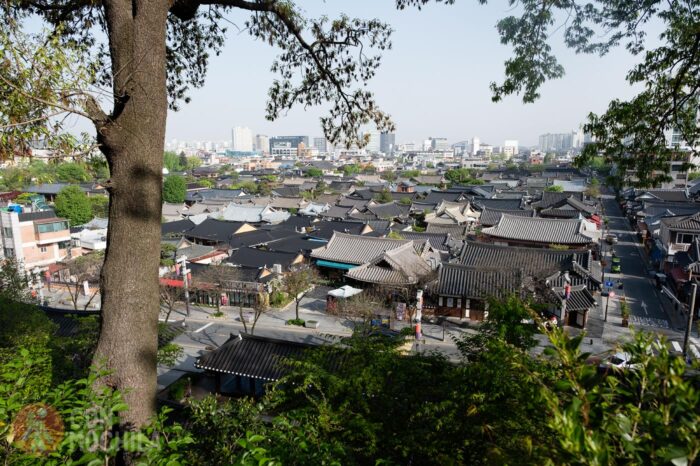 Vistas de Jeonju desde la colina